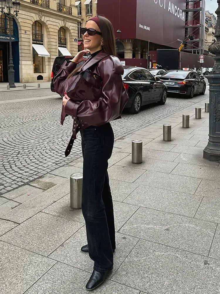 Etienne | Vintage Short Jacket with Long Sleeves for Women