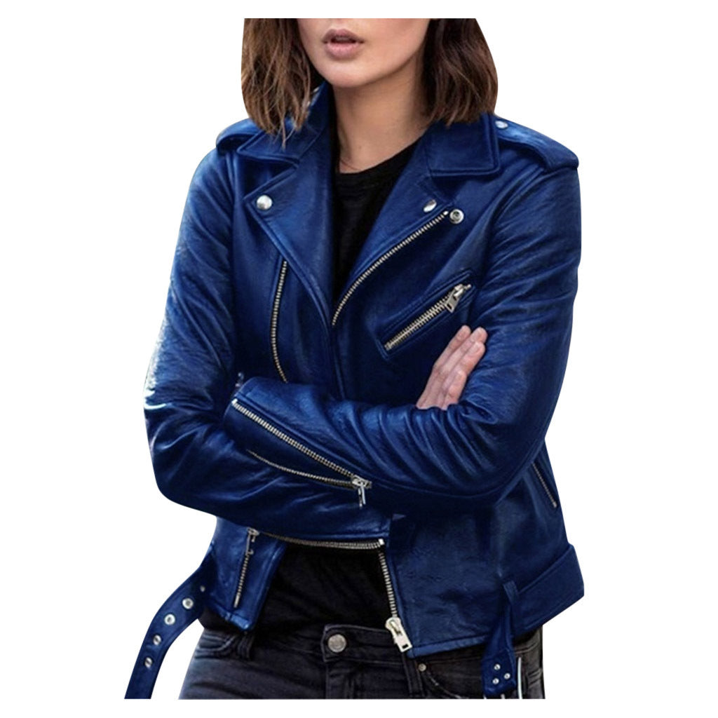 Elisabetta | Casual Biker Jacket with Zipper for Women