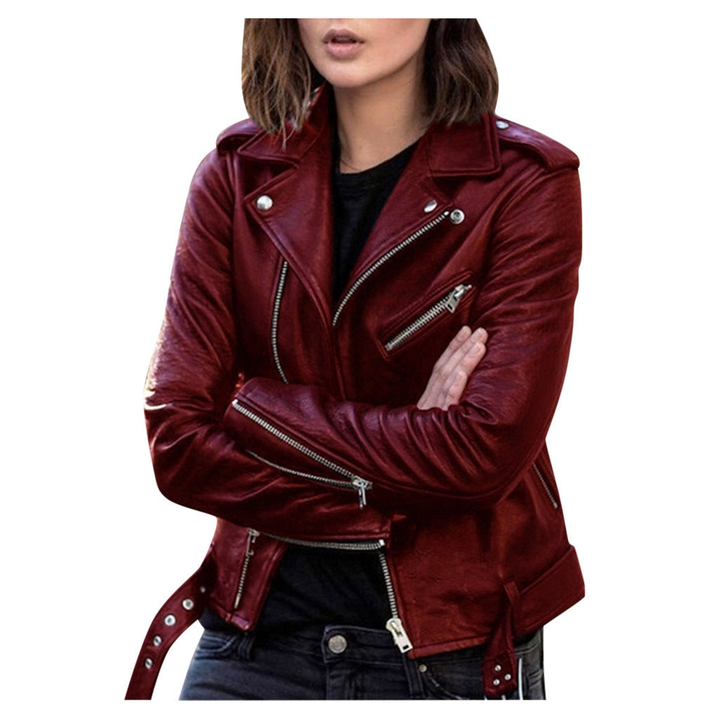 Elisabetta | Casual Biker Jacket with Zipper for Women