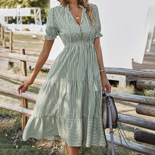 Saphis | Striped Casual Dress for Effortless Days