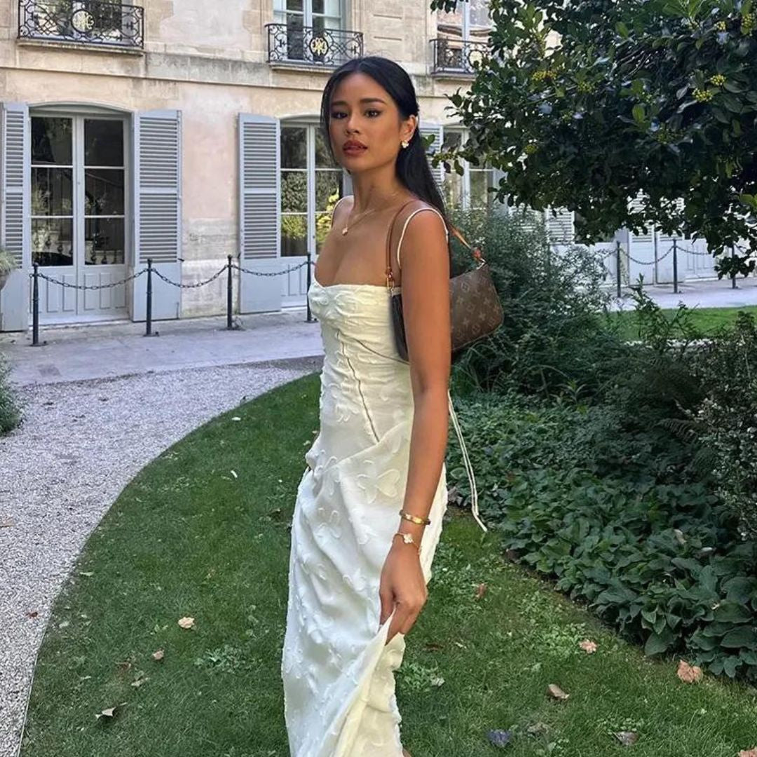 Vele | Strapless Maxi Dress with Graceful Drape