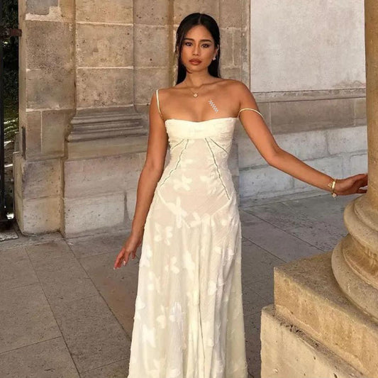 Vele | Strapless Maxi Dress with Graceful Drape