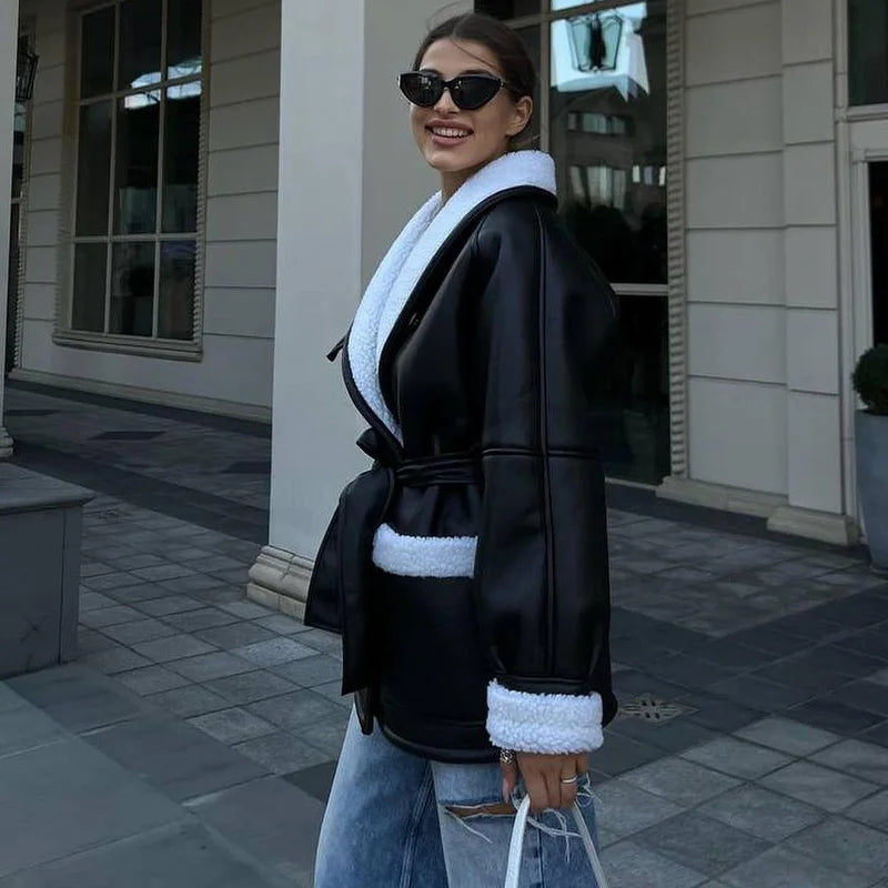 Eleonora | Fashionable Jacket with Belt for Women