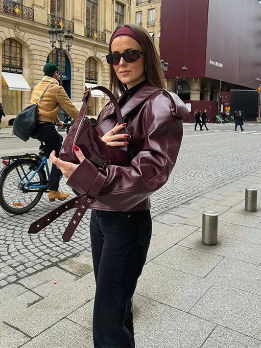 Etienne | Vintage Short Jacket with Long Sleeves for Women