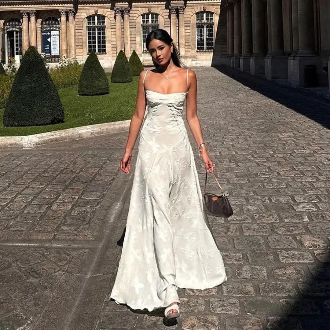 Vele | Strapless Maxi Dress with Graceful Drape