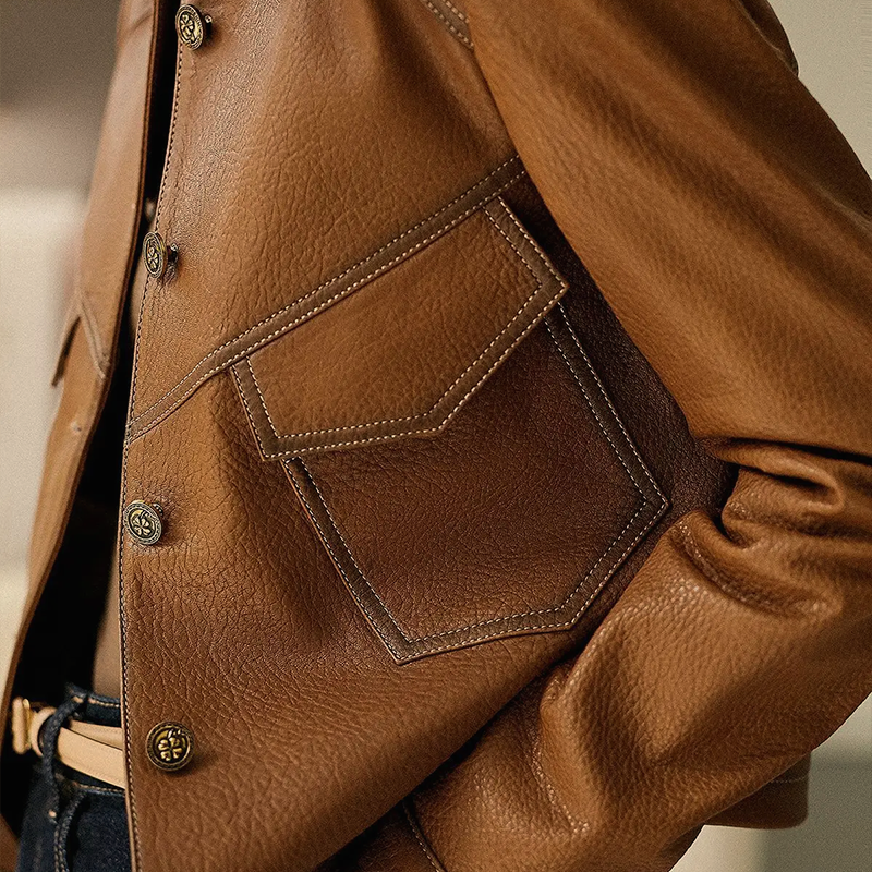 Natascha | Stylish Brown Jacket with Long Sleeves for Women